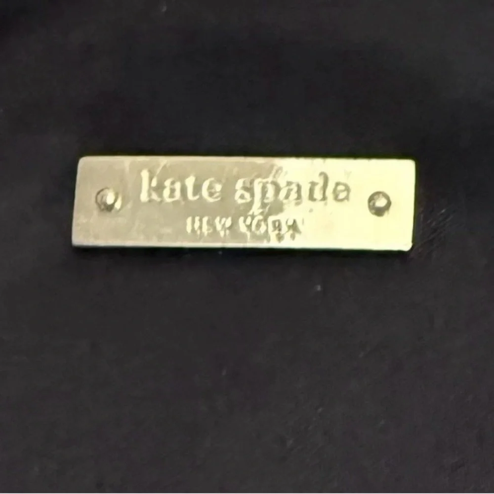 Kate Spade Have Courage Shoulder Bag Black Nylon Bow PXRU2267